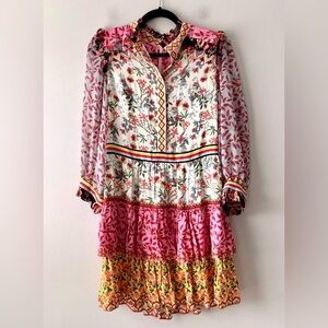 NEW ALICE + OLIVIA DRESS TIERED RUFFLE SIZE 8